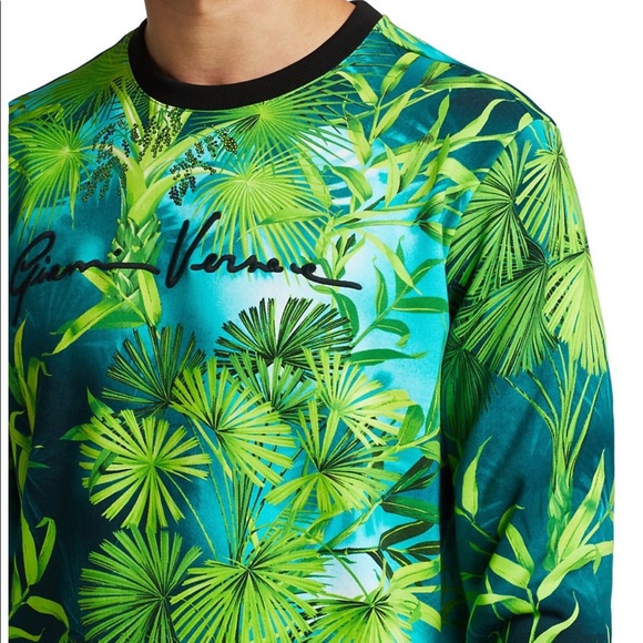 Brand New w/tags Saks Versace Jungle Print Oversized Sweater - Picture 7 of 9